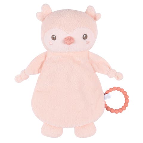 Pink Owl Security Lovey Plush Animal (Baby)