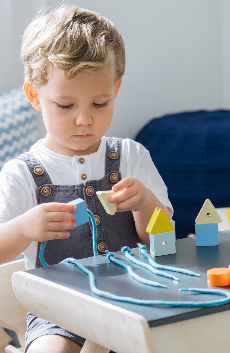 PlanToys<sup>®</sup> Geo Lacing Beads, Alternate, color, Assorted