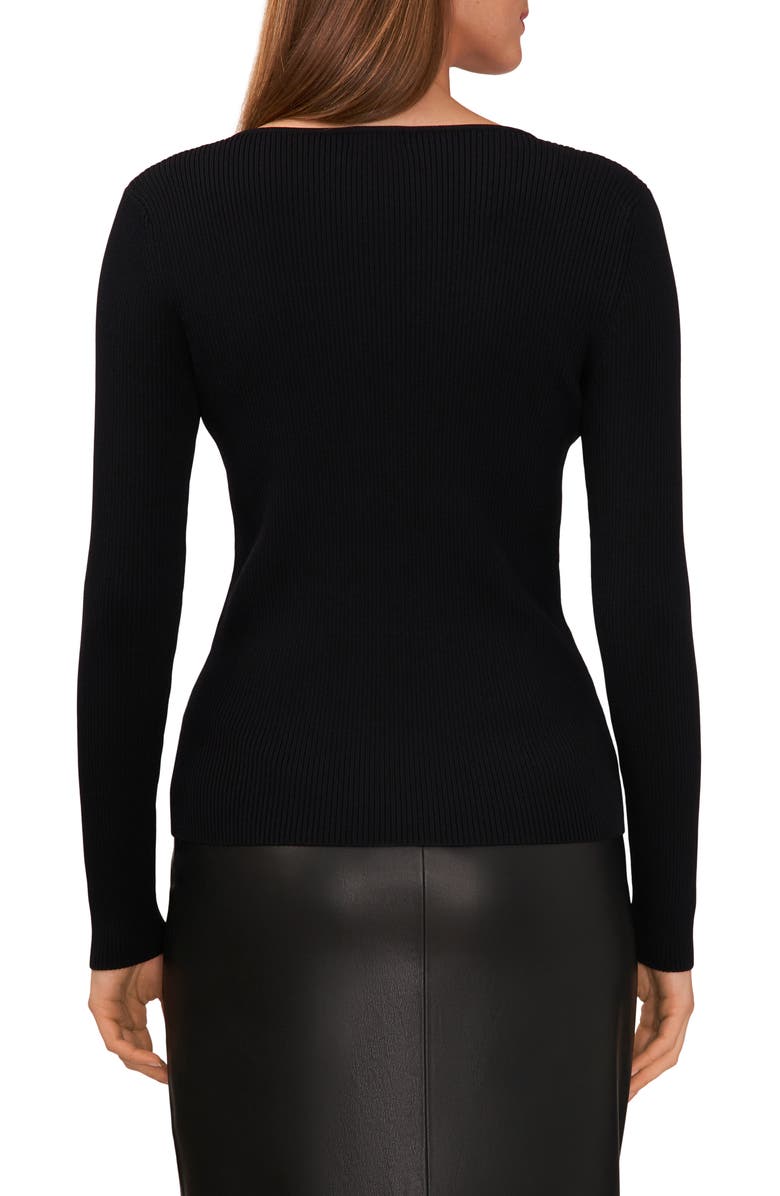 Halogen<sup>®</sup> Rib Sweetheart Sweater, Alternate, color,