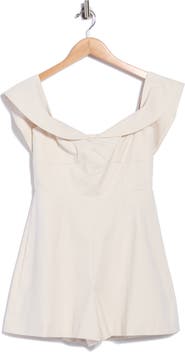 Rebecca Taylor Refined Sateen Romper