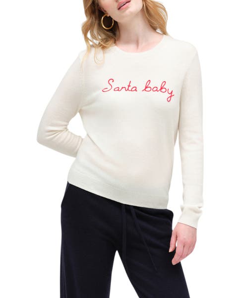 Wool-cashmere Santa Baby Sweater