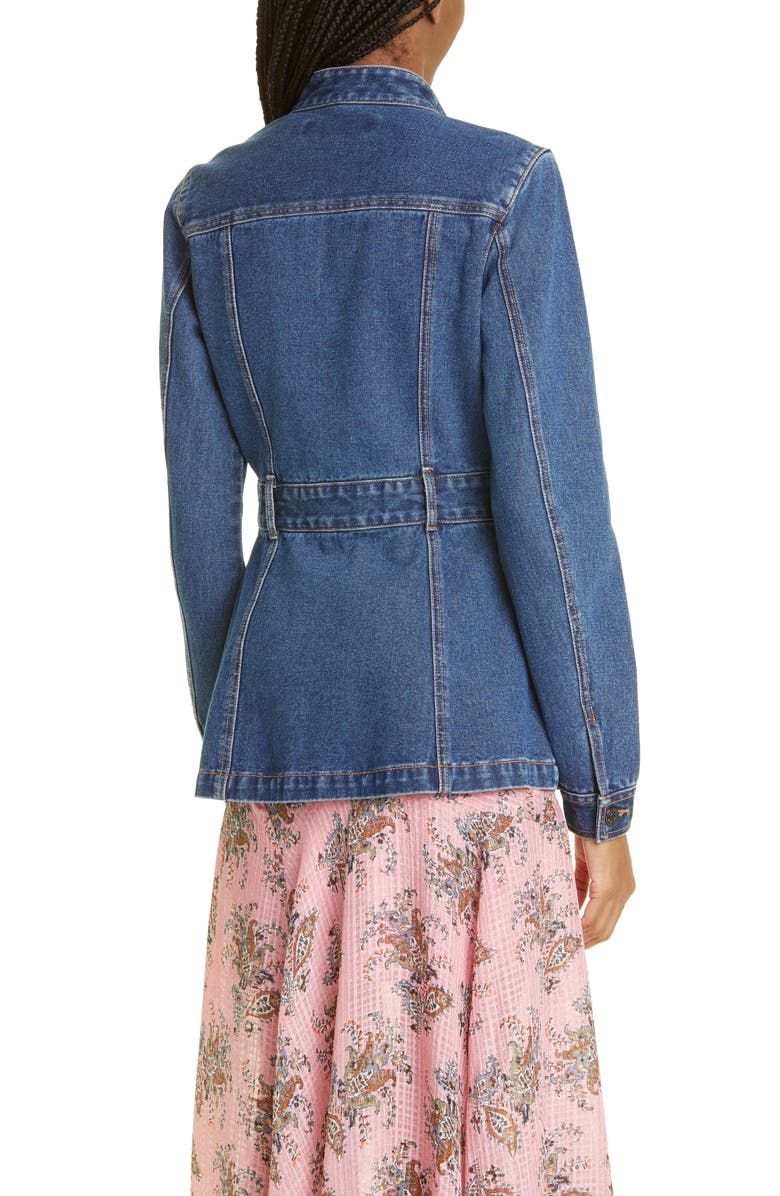 Veronica Beard Tika Denim Jacket, Alternate, color, 