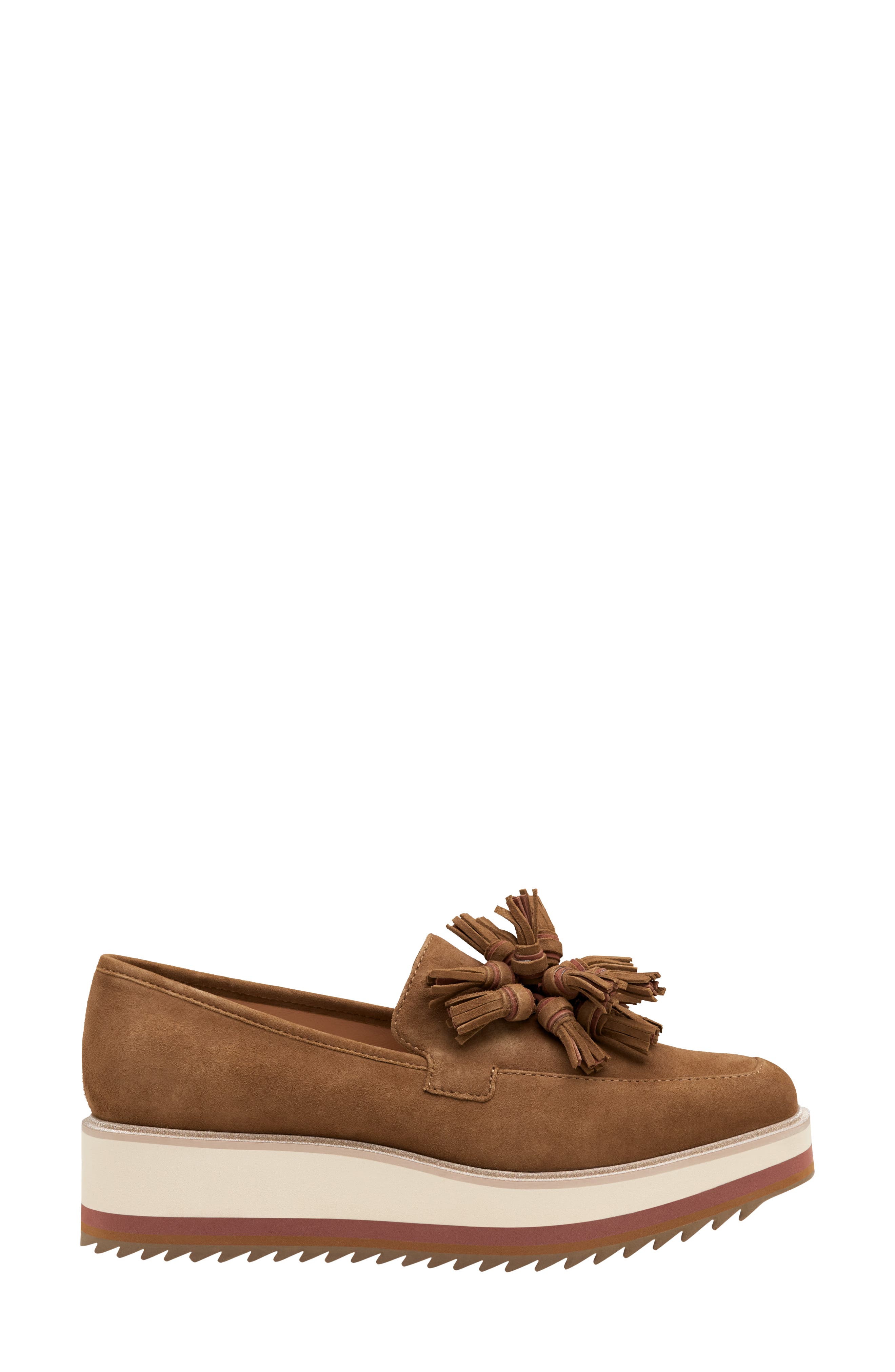 Gracelyn Tassel Loafer, Alternate, color, WHISKEY SUEDE
