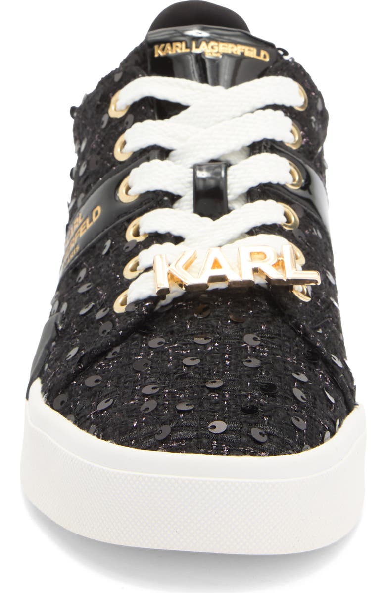 KARL LAGERFELD PARIS Mablyn Lace-Up Sneaker, Alternate, color, Black