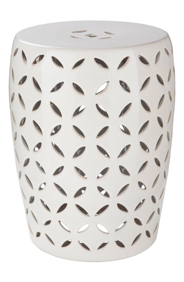 Surya Home Chantilly Garden Stool, Main, color, 