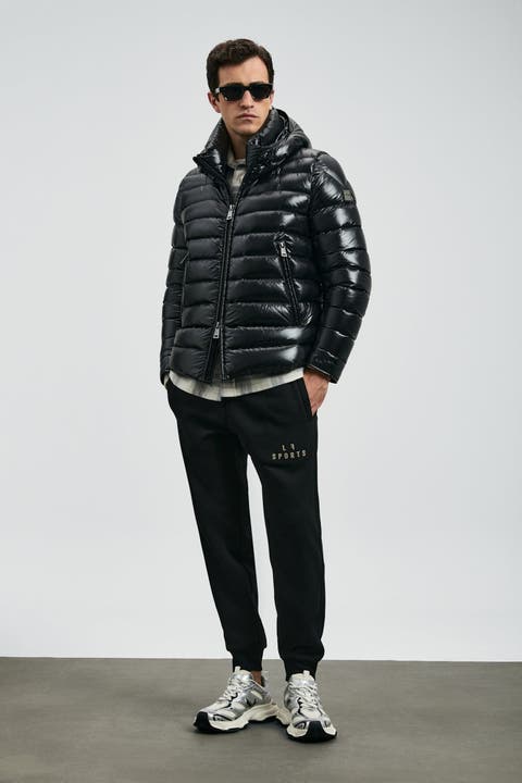 Lufian Gabriel Men's Shiny Goose Down Puffer Jacket