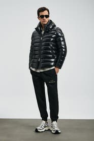 LUFIAN Lufian Gabriel Men's Shiny Goose Down Puffer Jacket