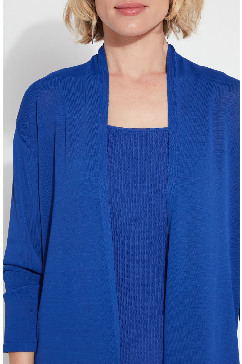 Avril Knit Duster, Alternate, color, COBALT POP