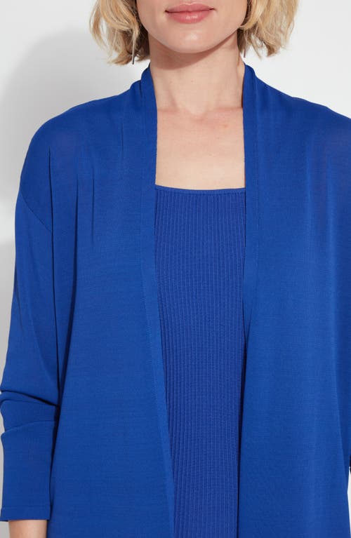 Lyssé Avril Knit Duster In Cobalt Pop