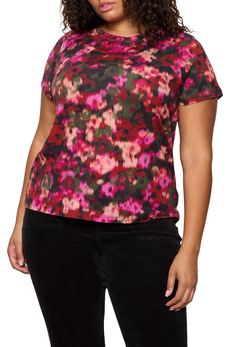 The Perfect T-Shirt, Main, color, BERRY GLOW RED