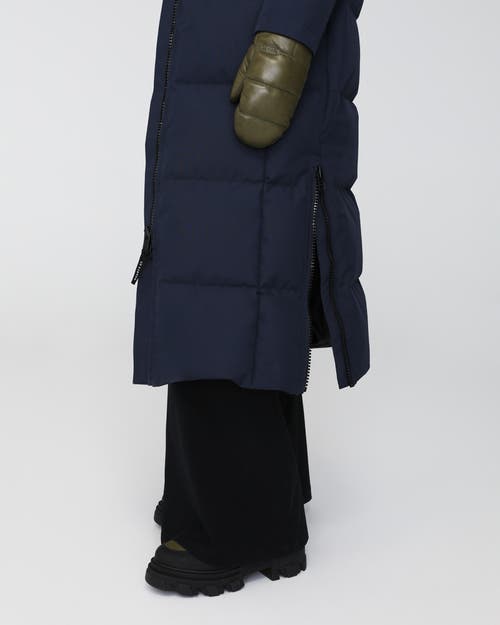 Quartz Co. Sofia 2.0 | Hooded Down Winter Jacket In True Navy