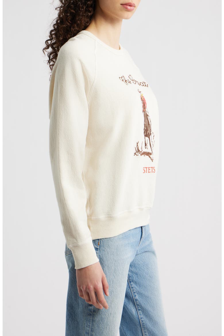 & Stetson The College Sweatshirt Stetson Graphic Sweatshirt, Alternate, color, WASHED WHITE