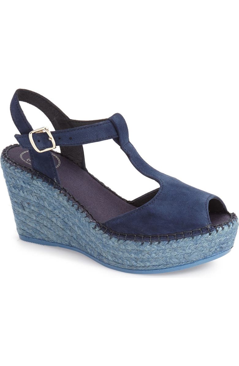 Toni Pons Lidia T-Strap Espadrille Wedge, Main, color,