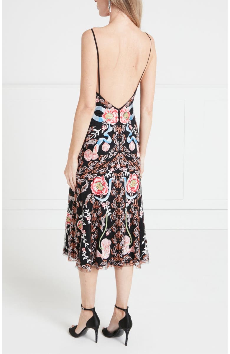 Temperley London Bilbao Strappy Dress, Alternate, color, Black