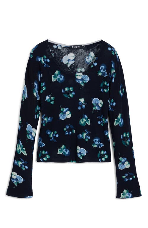 Desigual Print Rib Top