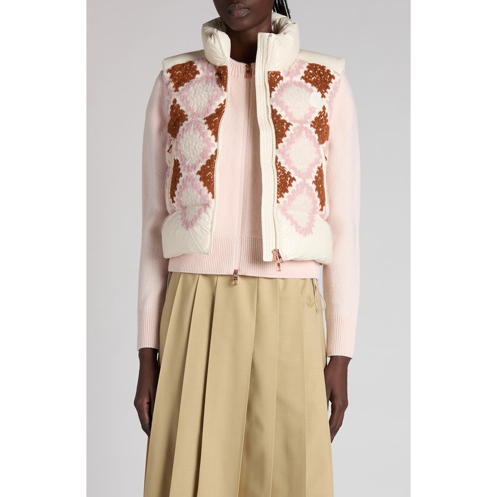 Moncler Armathia Quilted Diamond-pattern Vest In Multi