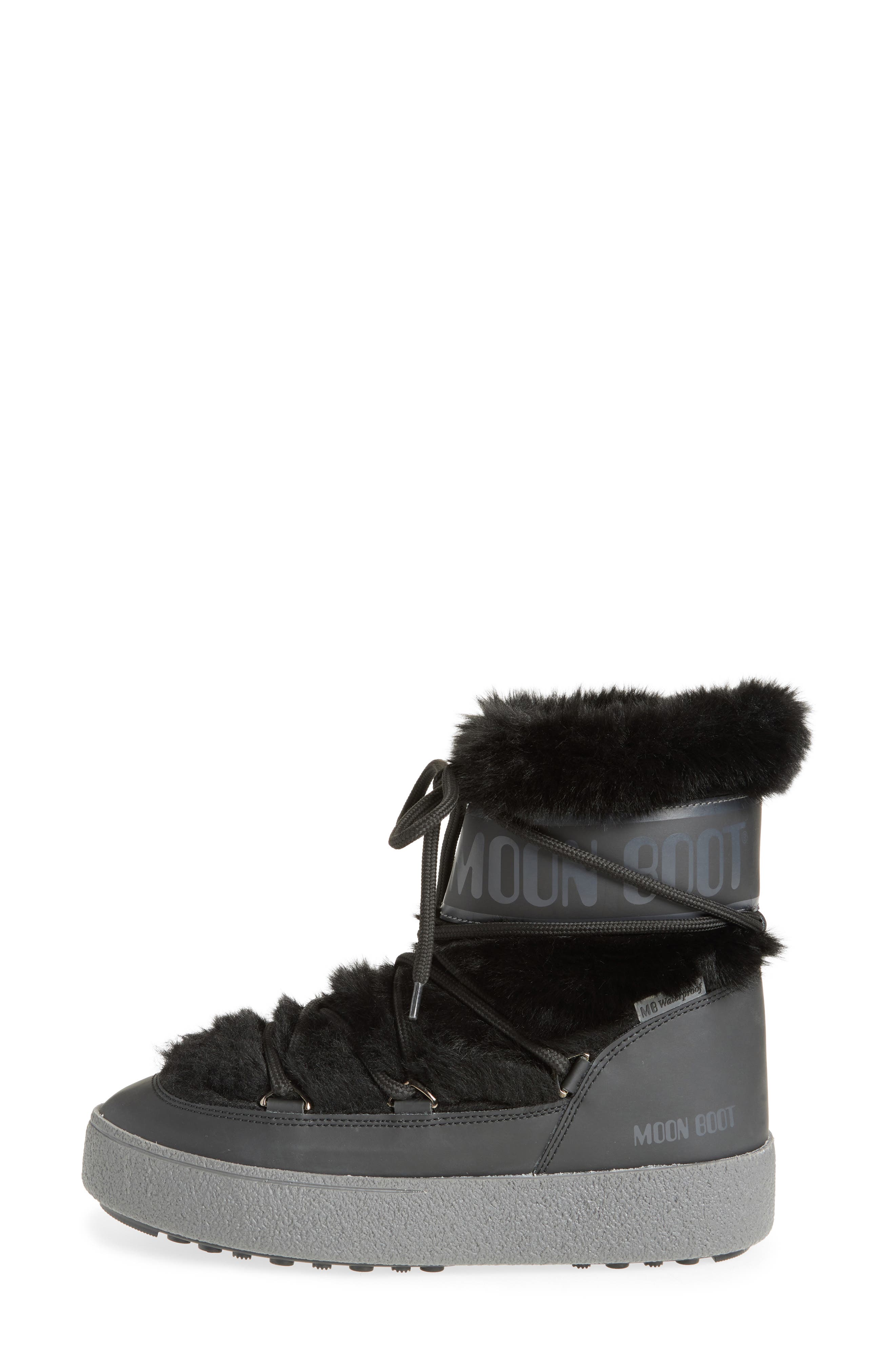 Moon Boot<sup>®</sup> LTrack Faux Fur Water Repellent Boot, Alternate, color, 
