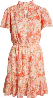 Caslon® Floral Tiered Dress