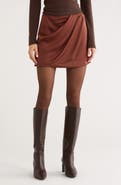 ASTR the Label Catrina Satin Miniskirt