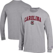 Champion Men's Champion Heather Gray South Carolina Gamecocks Arch Over Logo Long Sleeve T-Shirt