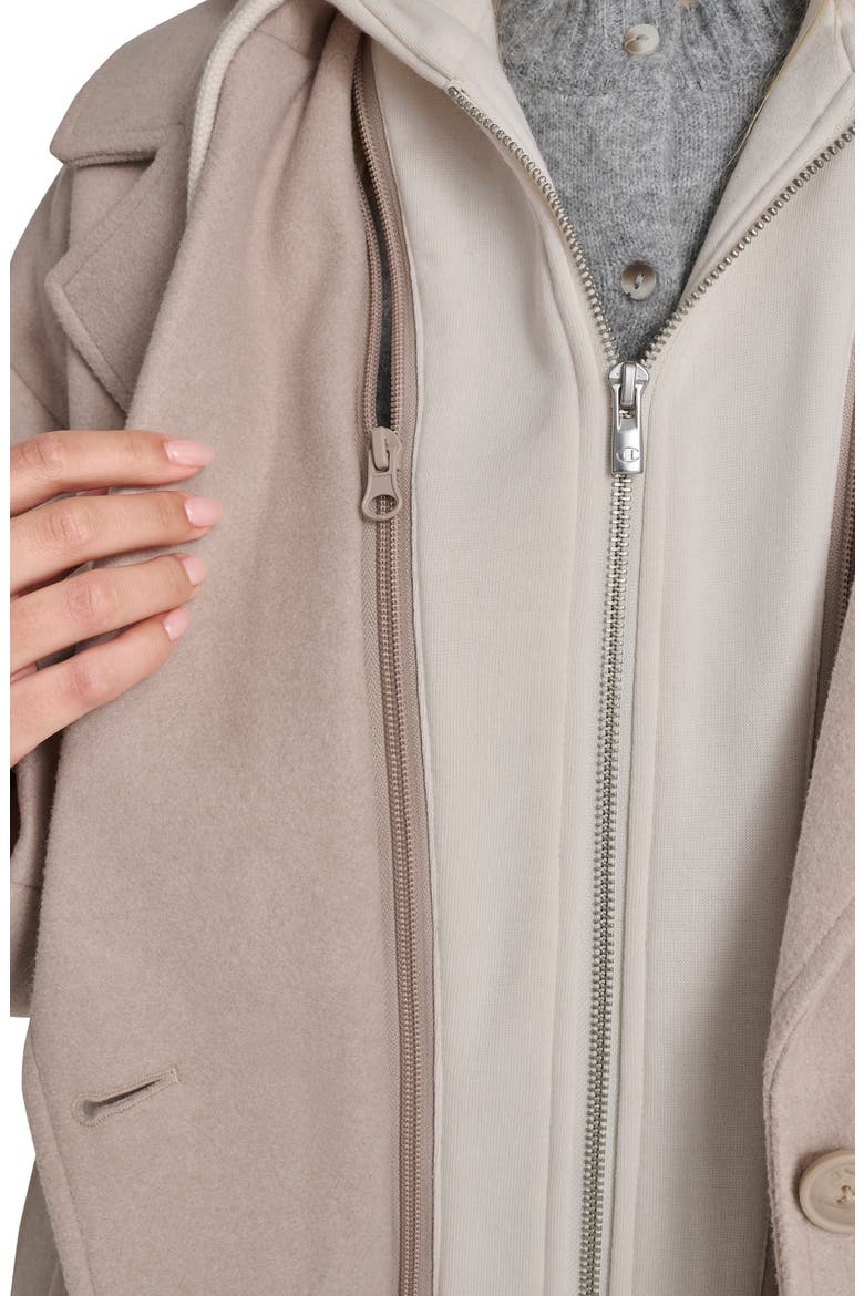 Topcoat with Removable Hooded Bib, Alternate, color, TAN