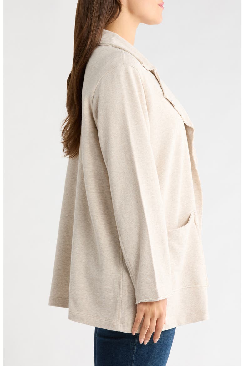Daily Cotton French Terry Jacket, Alternate, color, OATMEAL