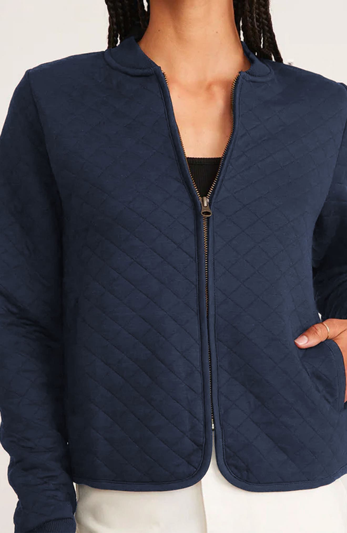 Corbet Quilted Bomber Jacket - image 2