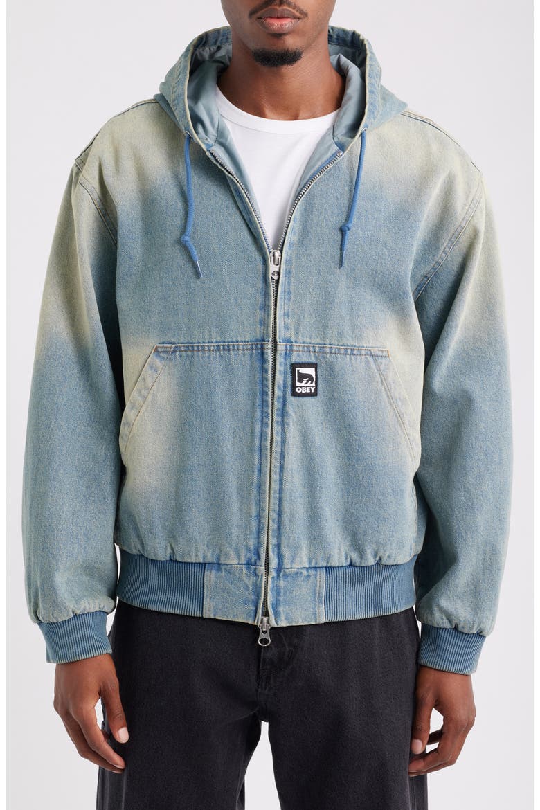 Glen Forest Camo Hooded Jacket, Alternate, color, INDIGO ARCHIVE WASH