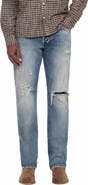 AllSaints Slim Straight Ripped Jeans