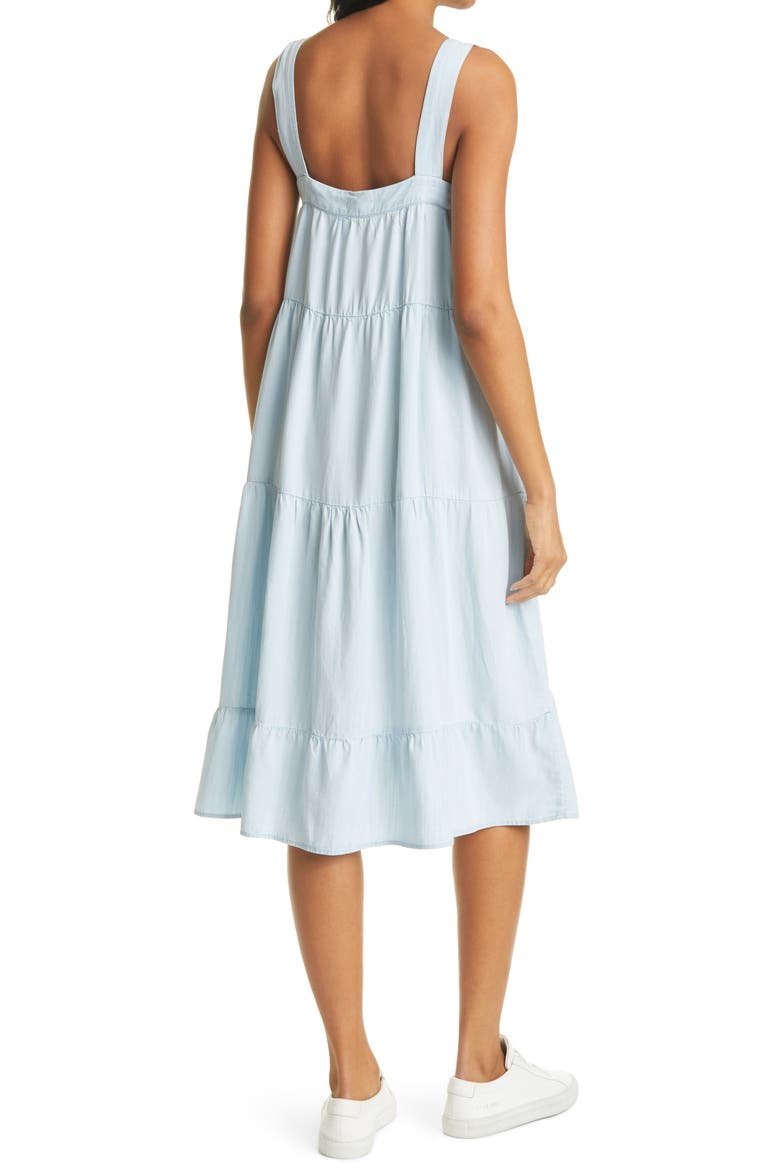 Amaya Sleeveless Tiered Sundress, Alternate, color, LIGHT VINTAGE