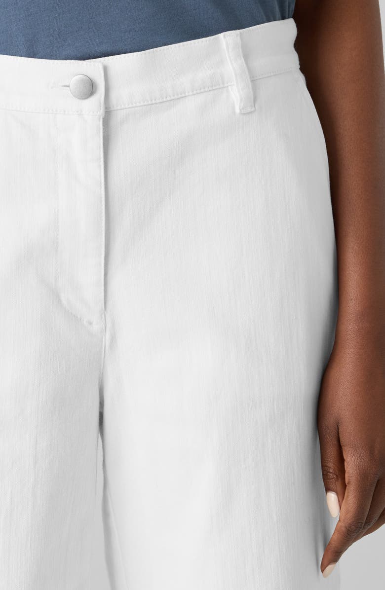 Eileen Fisher Ankle Wide Leg Jeans, Alternate, color, White