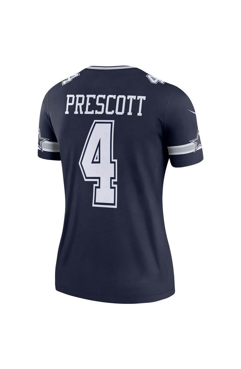 Nike Women's Nike Dak Prescott  Navy Dallas Cowboys Legend Player Performance Top, Alternate, color, Navy