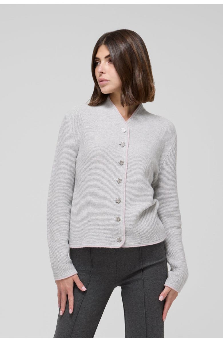 Le Fafo Loria Cardigan Sweater, Alternate, color, Gray