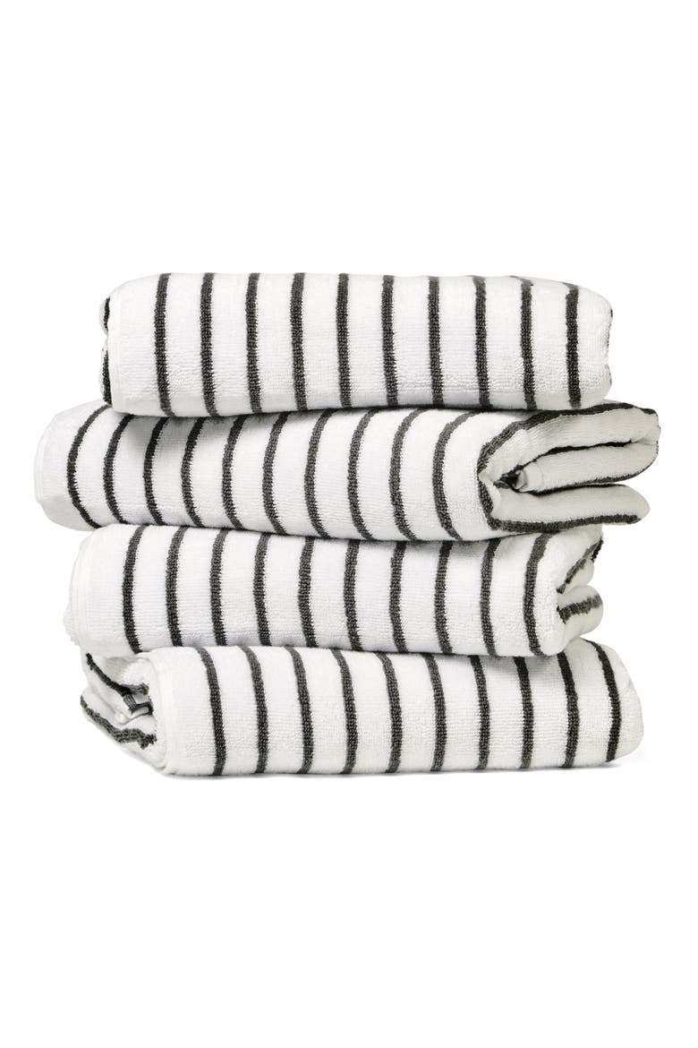 4-Pack Cabana Beach Towels, Main, color, STRIPES GRAY