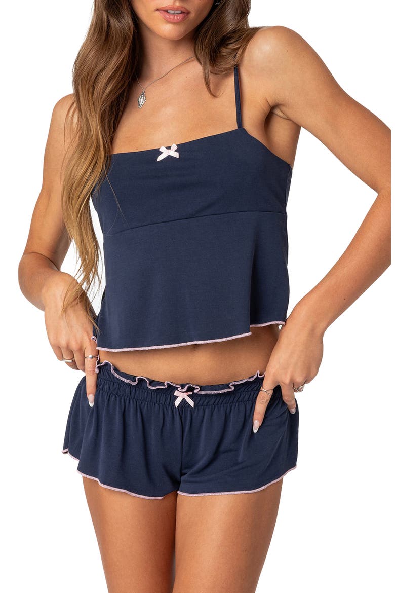 Alice Peplum Camisole, Main, color, NAVY
