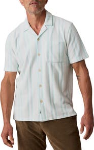 Faherty Cabana Terry Cloth Camp Shirt