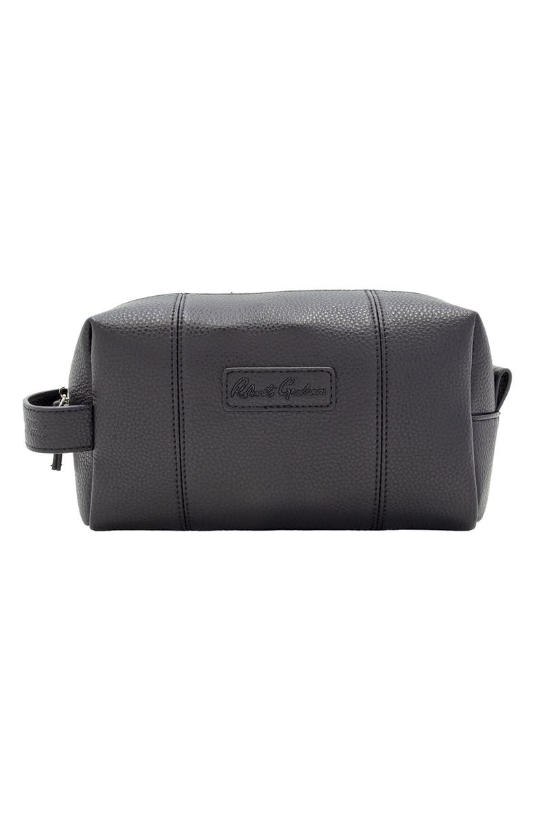Robert Graham Miles Toiletry Kit, Main, color, Black