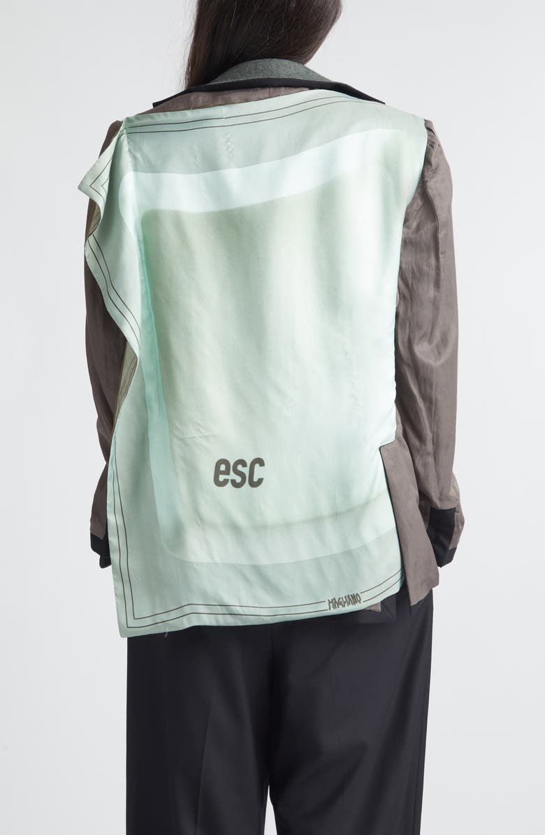 Magliano Manifesto Silk Scarf Wool Sport Coat, Alternate, color, Black