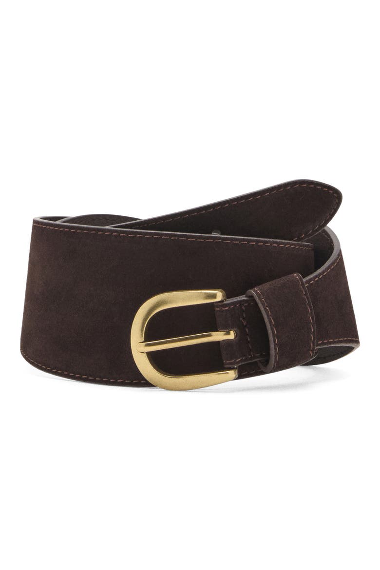 Obi Suede Belt, Main, color, CHOCOLATE