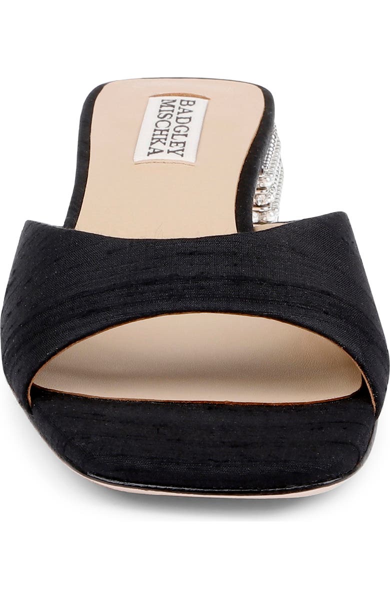 BADGLEY MISCHKA Oahu Slide Sandal, Alternate, color, Black Silk