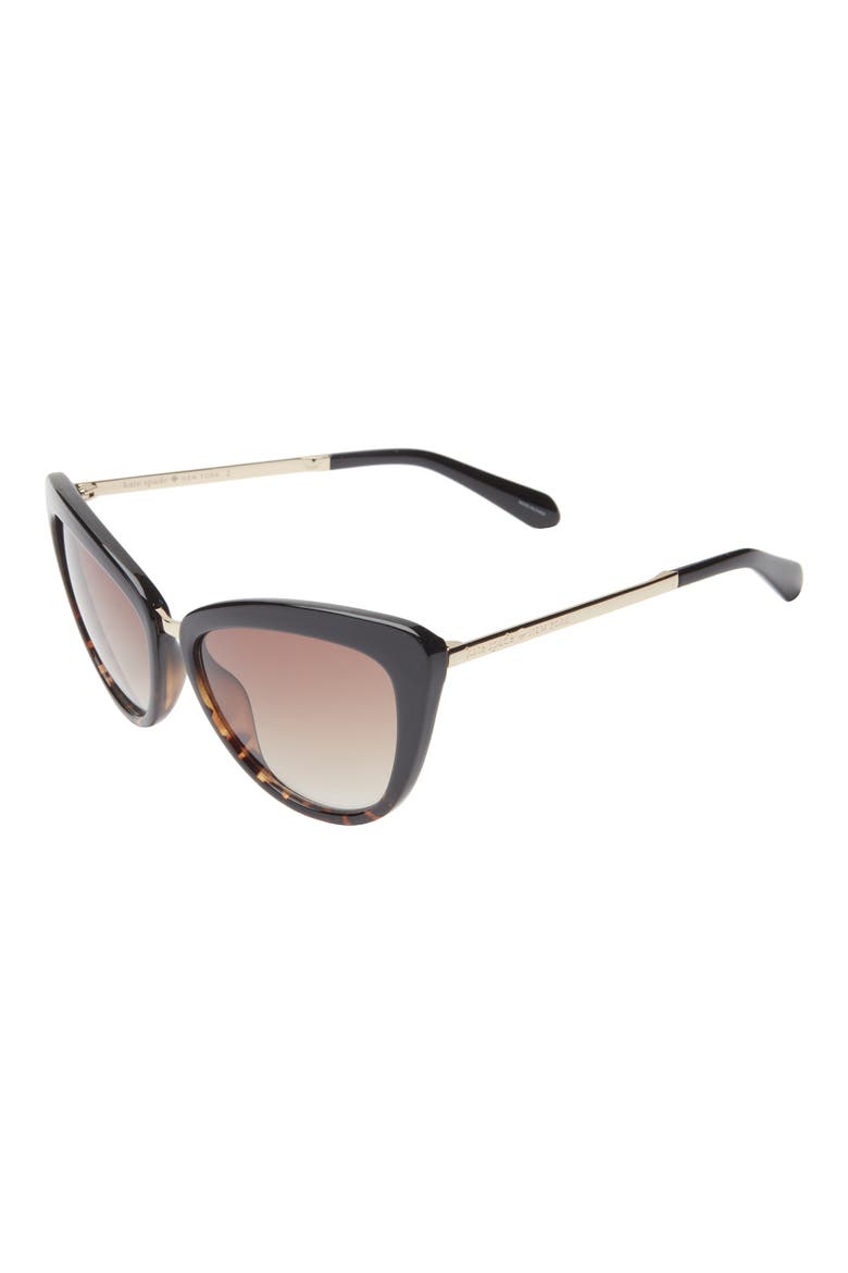 56mm Cat Eye Sunglasses, Alternate, color, USA/ BROWNGREY FUSCHIA MS