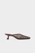 SIMONMILLER Knotted Gala Mule Kitten Heel