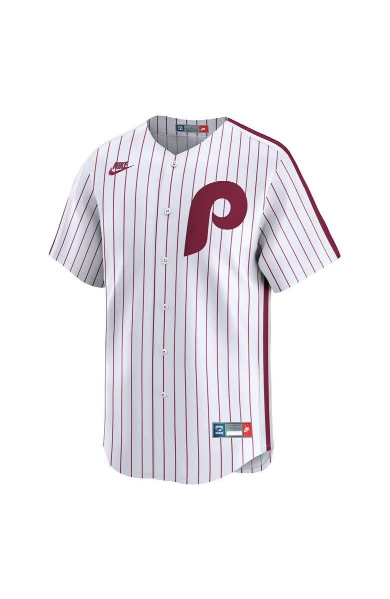 Nike Men's Nike White Philadelphia Phillies Throwback Cooperstown Collection Limited Jersey, Alternate, color, White