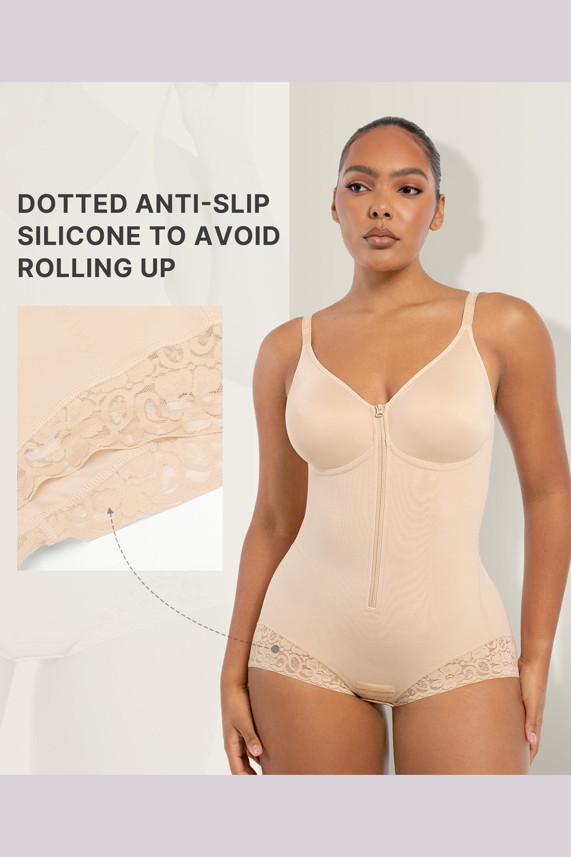 Shapellx Tummy Control Zip-Up Brief Bodysuit (Women) | Nordstrom