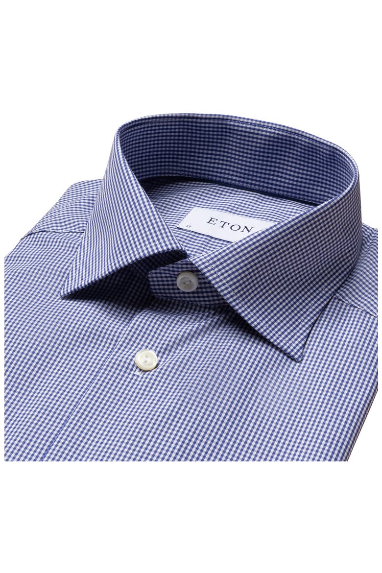 Contemporary Fit Check Dress Shirt, Alternate, color, MID BLUE