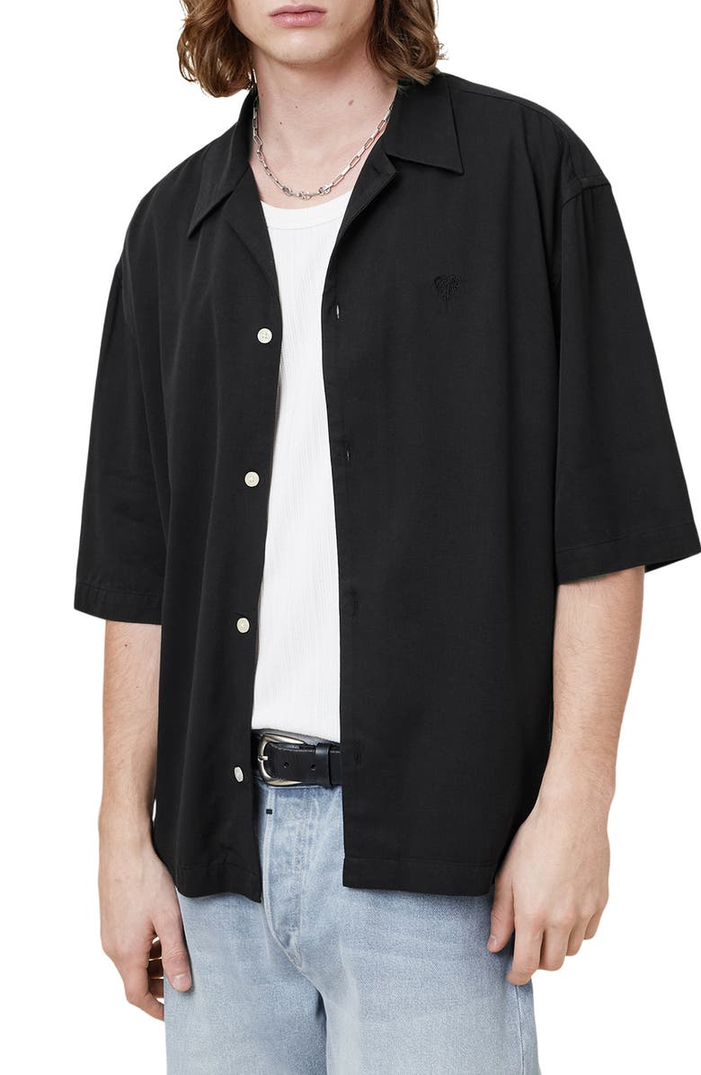 AllSaints Rialto Camp Shirt, Main, color,