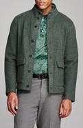 Billy Reid Garrett Stand Collar Wool & Cotton Jacket