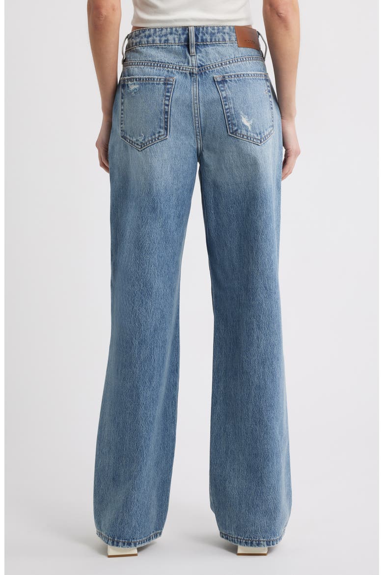Distressed Wide Leg Dad Jeans, Alternate, color, MED.WASH