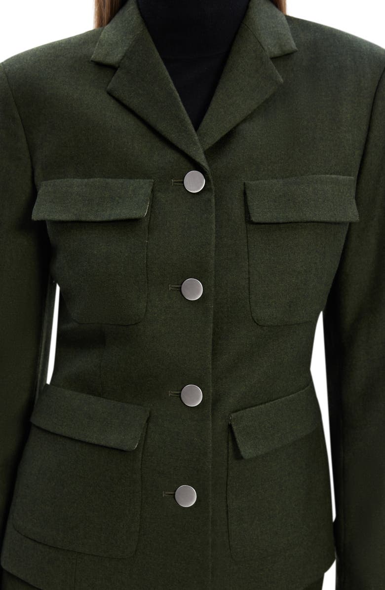 Theory Virgin Wool Military Jacket, Alternate, color,