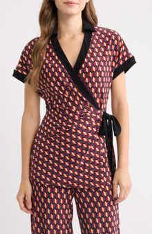Print Wrap Top